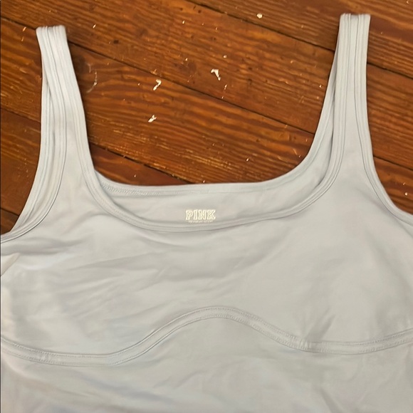 PINK Light Blue Tank Top - Picture 4 of 4